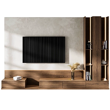 Modern TV Set 2015 Render 3D model image 1 