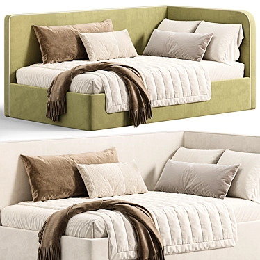 Roxy Sofa-Bed: Stylish Compact Multifunctional 3D model image 1 