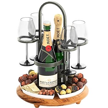 Weston wine charcuterie caddy two bottle