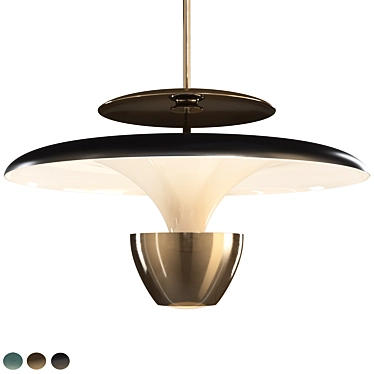 Elegant BERTIL Pendant Lamp 3D model image 1 