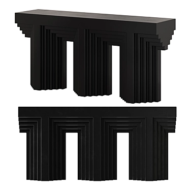 Modern Carmen Console Table: 3D Model 3D model image 1 