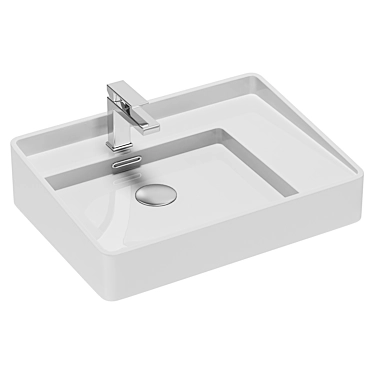 Elegant Arezzo Above Counter Basin 3D model image 1 