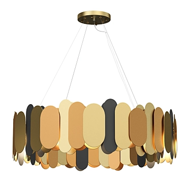 Modern Hanging Panel Light 3D model image 1 