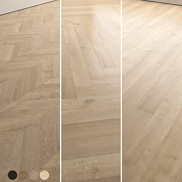 Premium 3D Wood Floor Design 3D model image 1 