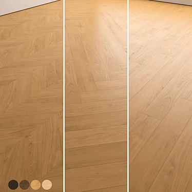 Modern Wood Flooring Kit 3D model image 1 