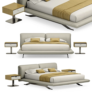 Title: Luazo Factory Bed 3D model image 1 