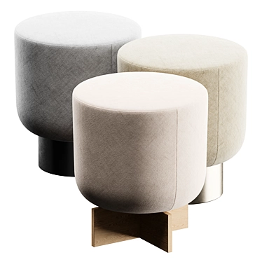 Stylish Bonaldo Ottoman Pouf 3D model image 1 