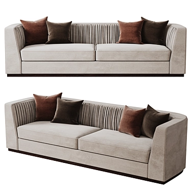 Luxury Miuzza Sofa: Laskasas Design 3D model image 1 