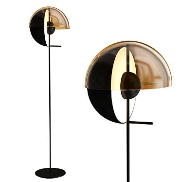 Theia Modern Floor Lamp 3D model image 1 