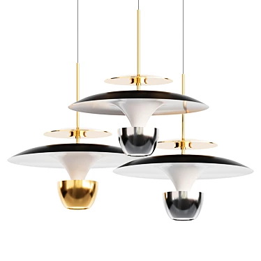 Minimalist Pendant Light Fixture "BERTIL 3D model image 1 