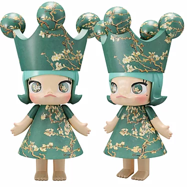 Enchanting Almond Blossom Collectible Figure 3D model image 1 