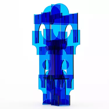 Colorful Glass Sculpture Replica 3D model image 1 