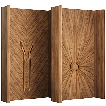 Modern Door Set 2016 Version 3D model image 1 