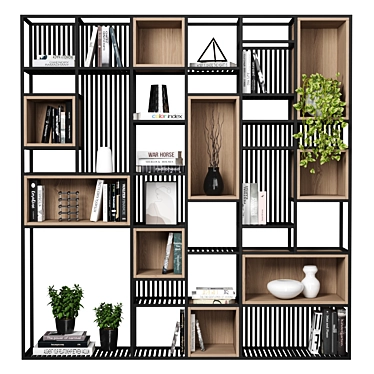 Versatile Modular Bookcase & Rack 3D model image 1 