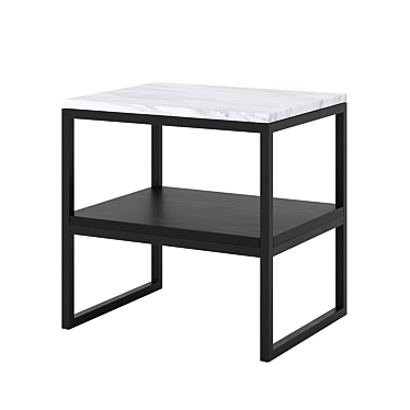 Marble Elegance: Brink Side Table 3D model image 1 