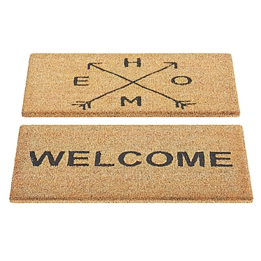 Thiam Natural Coco Fiber Doormat 3D model image 1 