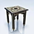 Syrian-inspired Arabic Stool 3D model small image 1