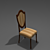 Elegant Classic Chair with Textured Finish 3D model small image 1