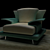 Luxury Armchair: Il Loft Super Roy 3D model small image 1