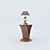 Modern Minimalist Table Lamp 3D model small image 1