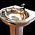 Elegant Bathroom Sink 3D model small image 1