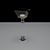 Elegant Metal Candle Holder 3D model small image 1