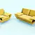 Grand Lion Sofa & Chair 3D model small image 1