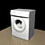 Efficient Washing Machine: Time-Saving & High-Quality 3D model small image 1