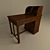 Classic Writing Desk 3D model small image 1