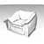 Title: Timeless Comfort Classic Chair 3D model small image 1