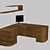 Title: Elegant Writing Desk 3D model small image 1