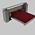 Multifunctional Bed with Nightstands and Drawers 3D model small image 1