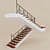 Title: Forged Handrail ladder 3D model small image 1