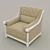 Elegant Vray Armchair: Texture 3D model small image 1