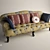 Title: Elegant Provasi Paris Sofa 3D model small image 1