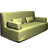 Ikea Beddinge Lovas: Versatile 3-Seater Sofa Bed 3D model small image 1