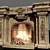 Gilded Brass Fireplace 3D model small image 1