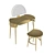 Bent Plywood Dressing Table 3D model small image 1