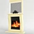 Modern Fire Log: Elegant & Functional 3D model small image 1