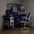 Modern Computer Desk with Accessories 3D model small image 1