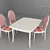 Classic Table and Chairs 3D model small image 1