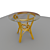 Elegant Rotang Table 3D model small image 1