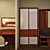 Silvia Hall Set: Mirror Table + Double-door Closet 3D model small image 1