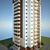 16-Storey Residential House Model 3D model small image 1