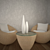 Elegant Rattan Seating Set 3D model small image 1