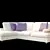 Elegant Charlie Sofa 3D model small image 1