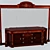 Elegant Zaragoza Chest: Spanish-Asturian Masterpiece 3D model small image 1