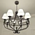 Elegant Crystal Chandelier 3D model small image 1