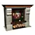 Cozy Home Fireplace 3D model small image 1