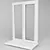 White Plastic Window 3D model small image 1